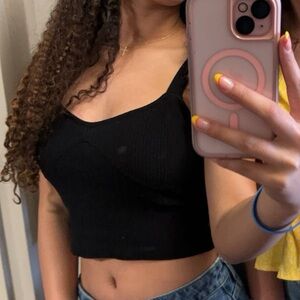 Black Crop Top